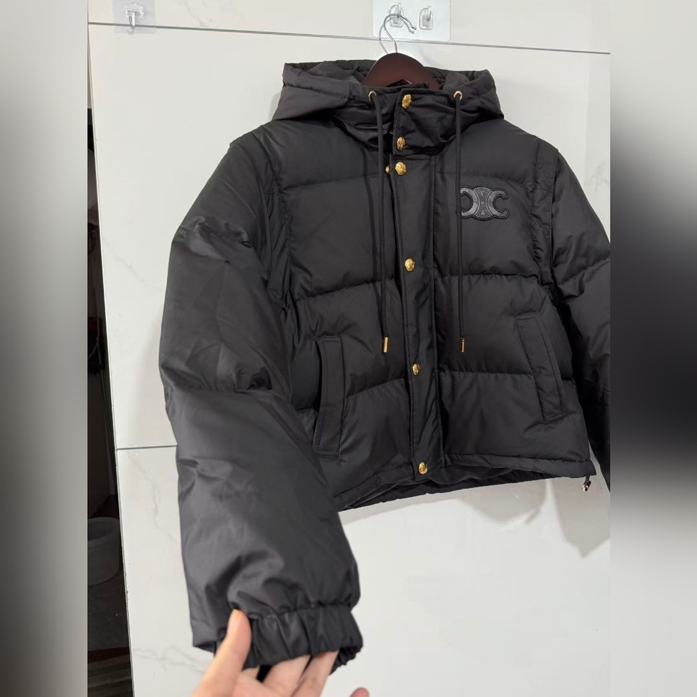 Celine Triomphe Cropped Down Jacket - image 4